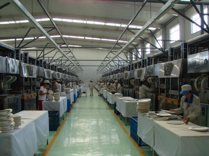 绿色盛宴 9寸天然纸浆可降解圆盘——酒店一次性餐具的环保革新